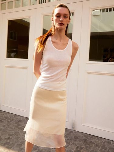 SOFT SLEEVELESS_WHITE - RIDIFI - Modalova