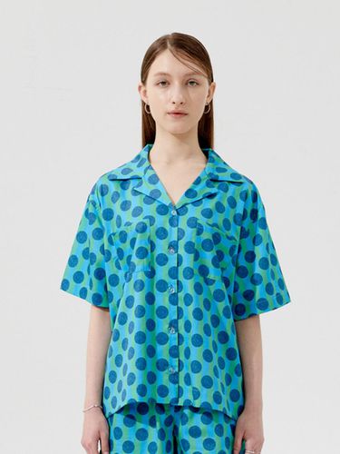 Poly Day Stripe Pajama Shirt, Green - Foli - Modalova