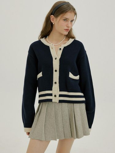 Cashmere Blend Pocket Cardigan - MORE THAN LIKE - Modalova