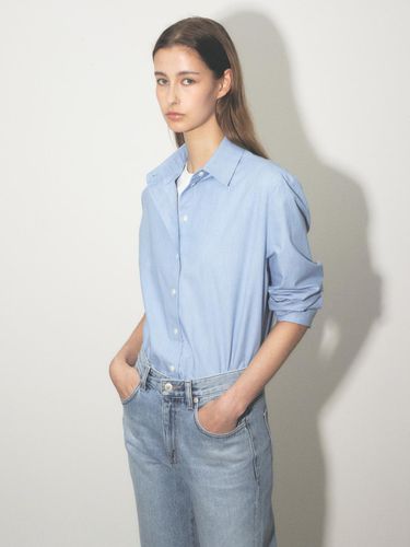 OVER-FIT DENIM SHIRTS_LIGHT BLUE - RIDIFI - Modalova