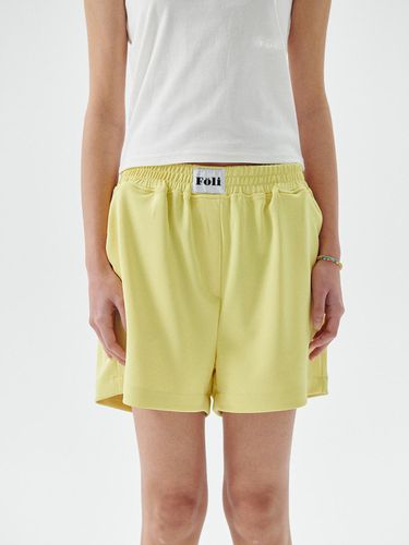 Signature Sportif shorts, yellow - Foli - Modalova