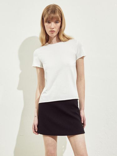 CUTTING ROUND T-SHIRT_WHITE - RIDIFI - Modalova