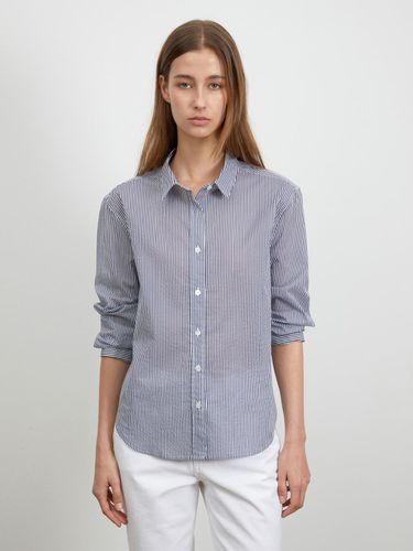 REGULAR STRIPED SHIRTS_NAVY - RIDIFI - Modalova