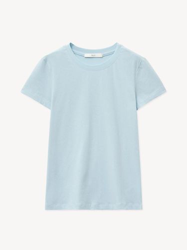 ROUND CAP SLEEVE TOP_LIGHT BLUE - RIDIFI - Modalova