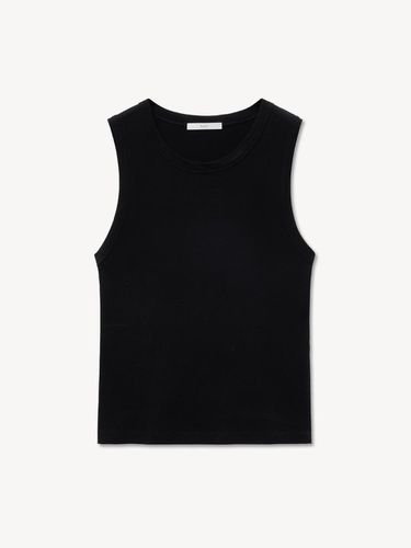 SLEEVELESS PIQUET TOP_BLACK - RIDIFI - Modalova