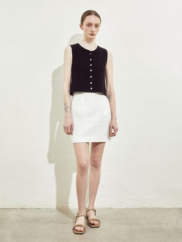 BOUCLE MINI SKIRT_WHITE - RIDIFI - Modalova