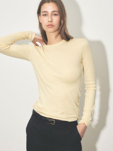 CUTTING LONG SLEEVE TOP_YELLOW - RIDIFI - Modalova