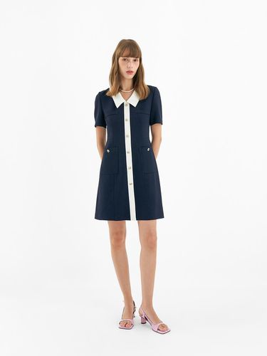 H-line Mini Dress - Navy - OLIVE DES OLIVE - Modalova