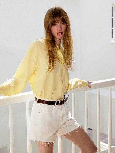 LOOSE-FIT BUTTON SHIRT_YELLOW - RIDIFI - Modalova