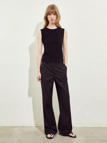 STRAIGHT LINE SLACKS_BLACK - RIDIFI - Modalova