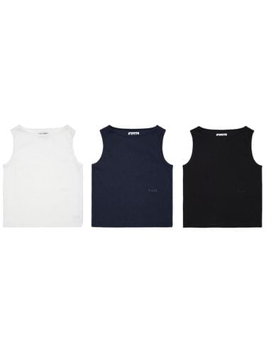 Lip Boat Neck Sleeveless (3 Colors) - Foli - Modalova