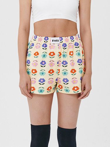 Female) Bright Garden Pajama Shorts - Foli - Modalova