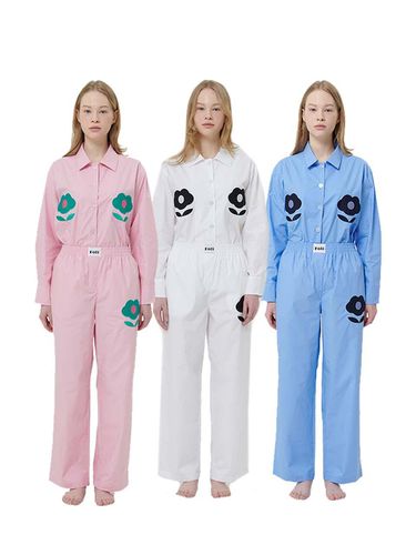 Women) Poly Garden Pajama Set (3 Colors) - Foli - Modalova