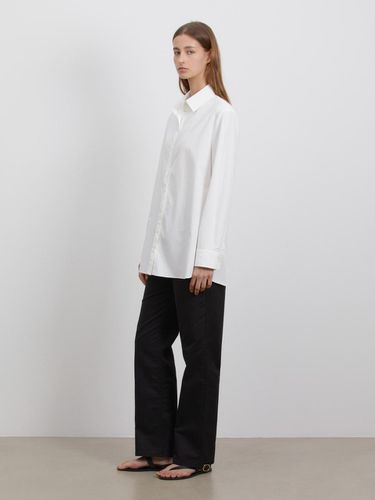 SOLID OVER-FIT SHIRTS_White - RIDIFI - Modalova