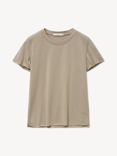 CUTTING ROUND T-SHIRT_BEIGE - RIDIFI - Modalova