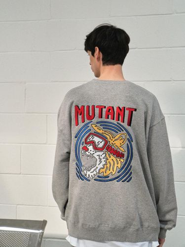 TIGER PULLOVER CREWNECK (GREY) - MUTZ - Modalova