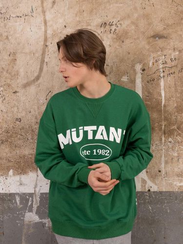 ARCH LOGO PULLOVER CREWNECK (GREEN) - MUTZ - Modalova