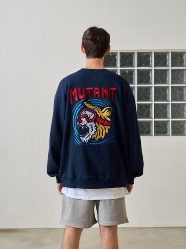 TIGER PULLOVER CREWNECK (NAVY) - MUTZ - Modalova