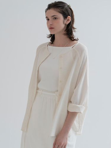 Paper cotton blouse (natural) - THE MITTEN - Modalova