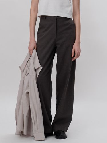 Bark linen pants (brown) - THE MITTEN - Modalova