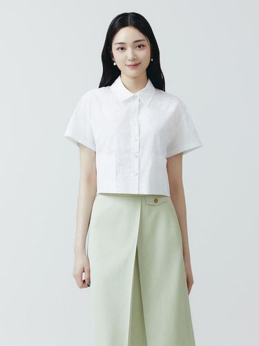 It MICHAA Pocket Point Cropped Shirt ITO5WBL - itMICHAA - Modalova