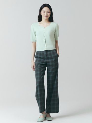 It MICHAA belted checkered pants ITN8WPT800 (2COLO - itMICHAA - Modalova