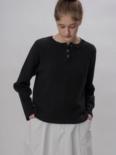 Button knit (Black) - THE MITTEN - Modalova