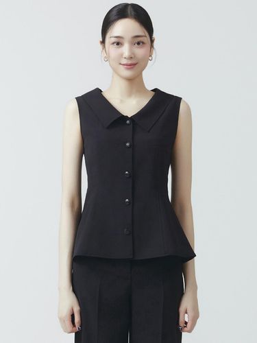 It MICHAA Sleeveless Open Blouse ITO5BBL020 (BLACK - itMICHAA - Modalova