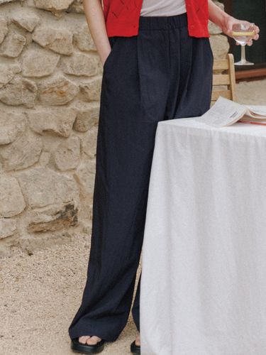 Wide Banding Pants(Navy) - THE RYE - Modalova