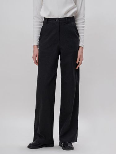 Bark linen pants (black) - THE MITTEN - Modalova