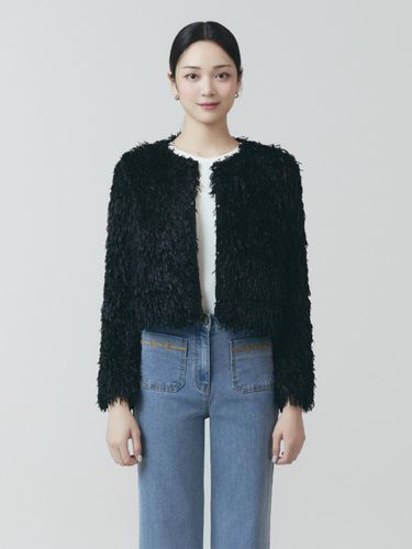 It MICHAA Fringe Crop Jacket ITN8WJK600 (3COLOR) - itMICHAA - Modalova