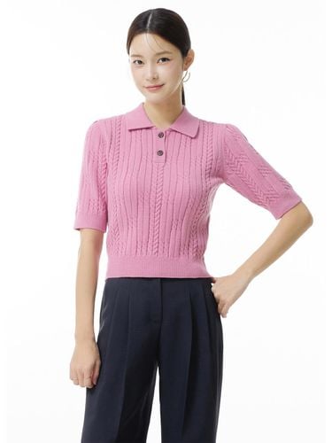 It MICHAA Half-Open Collar Knitwear Pullover ITN8K - itMICHAA - Modalova