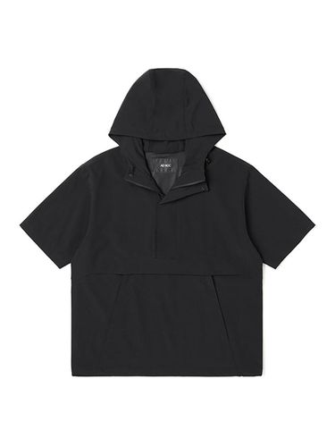 Nylon Short-Sleeved Hooded Anorak (BLACK) - ADHOC - Modalova