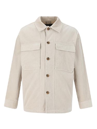 Corduroy Out Pocket Shirt Jacket (Light Beige) - ADHOC - Modalova