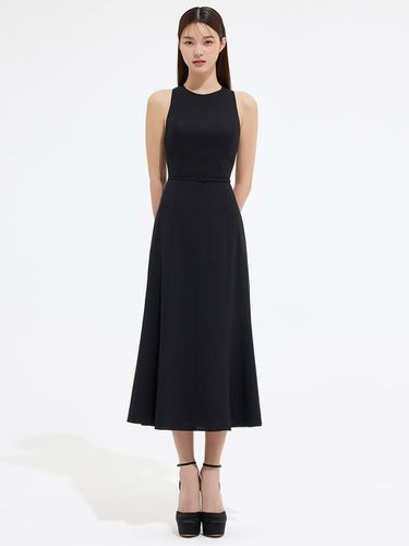 HALTER NECKLINE MERMAID FLARE DRESS- BLACK - AVOUAVOU - Modalova