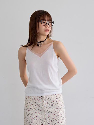 AR_Light v-neck camisole_white - Aei&Rei - Modalova