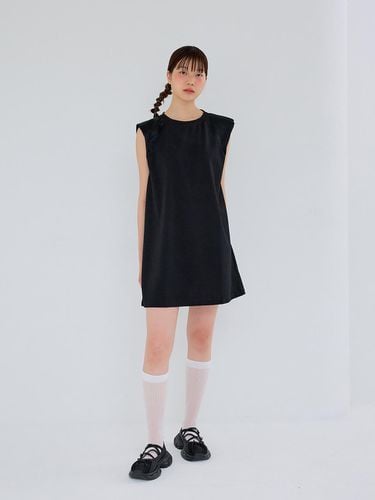 AR_Shoulder padded dress_BLACK - Aei&Rei - Modalova