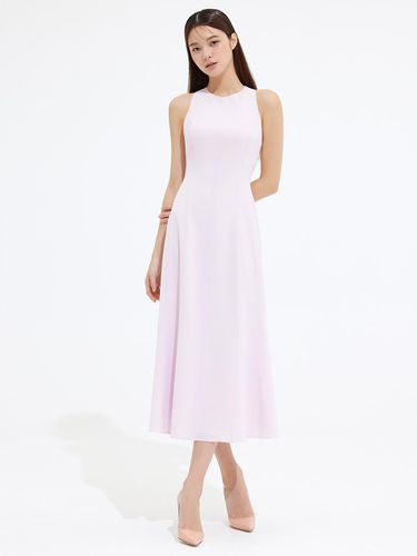 HALTER NECKLINE MERMAID FLARE DRESS - LILAC - AVOUAVOU - Modalova