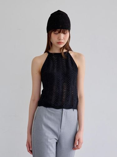 AR_Crochet halterneck top_BLACK - Aei&Rei - Modalova