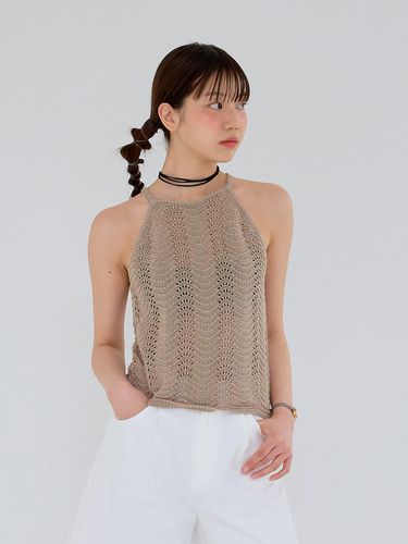 AR_Crochet halterneck top_BEIGE - Aei&Rei - Modalova