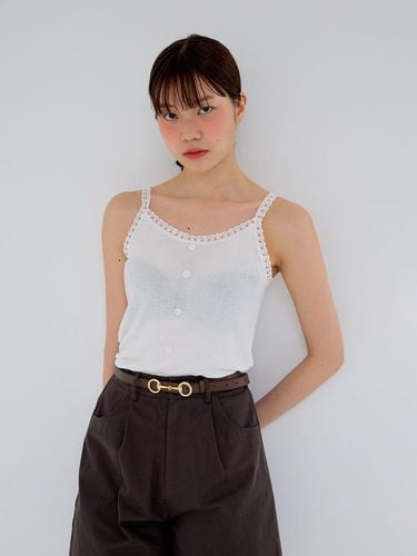 AR_Buckle knit camisole_White - Aei&Rei - Modalova