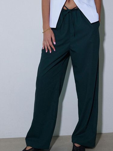 Tencel band pants_Green - Shh studio - Modalova