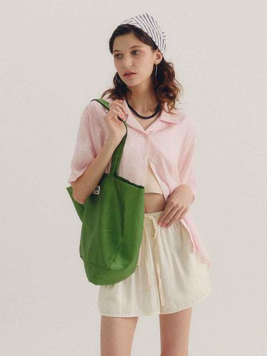 Wrinkle boxy Blouse_Pink - Shh studio - Modalova