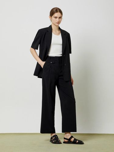 One Tuck Wide Pants BK_C243MSA204 - CC collect - Modalova