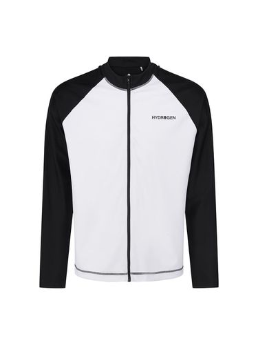 Basic Rash Guard Full Zip-Up - HYDROGEN - Modalova