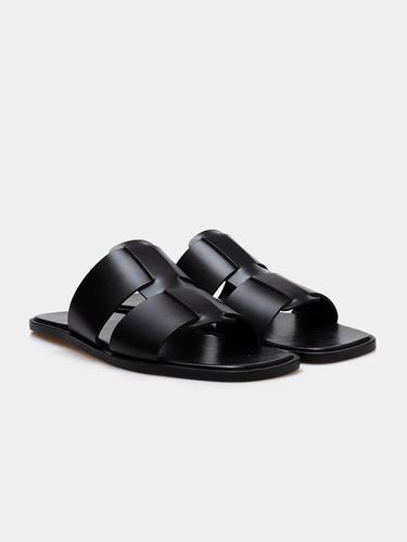 SH007 Intreciano Slippers Black - ALL CLASSIC - Modalova