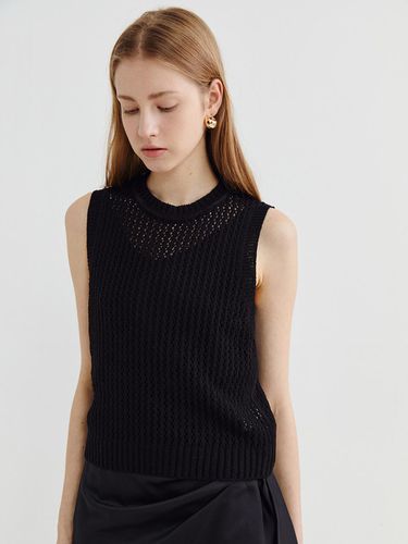 Boucle Knit Vest Black - Recur,ecur - Modalova