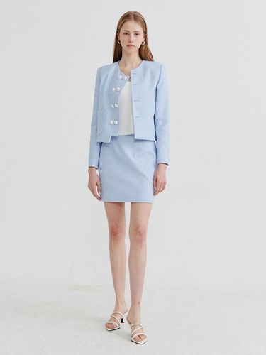 Aileen tweed jacket Blue - Recur,ecur - Modalova