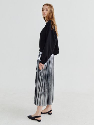 Shine pleats skirt Silver - Recur,ecur - Modalova