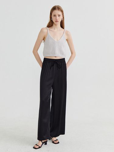 Banding wide slacks Black - Recur,ecur - Modalova